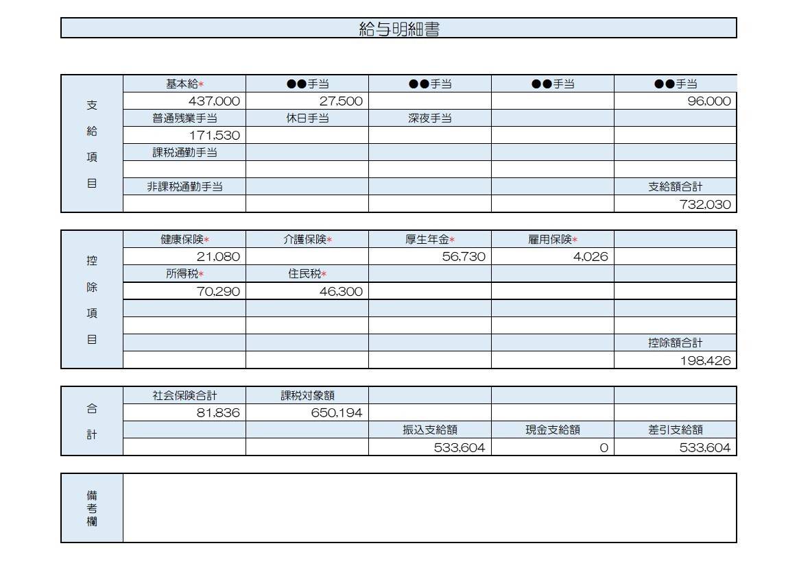 給与明細