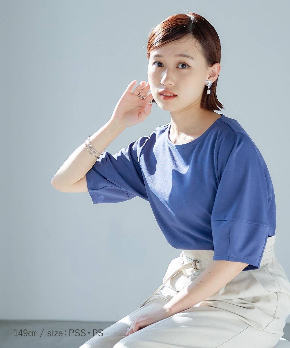 低身長向け華奢見え夏トップス