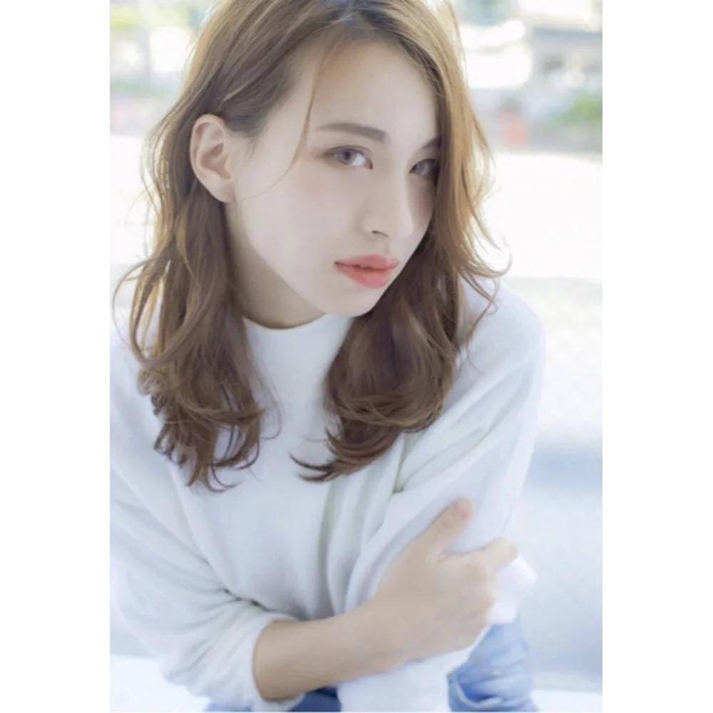 透明感ミルクティーカラー