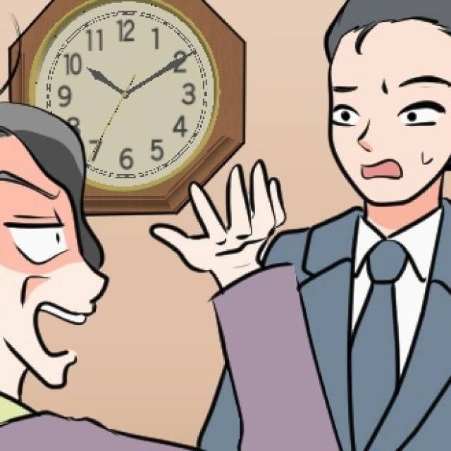 理解不能な客の言動に戸惑う男性