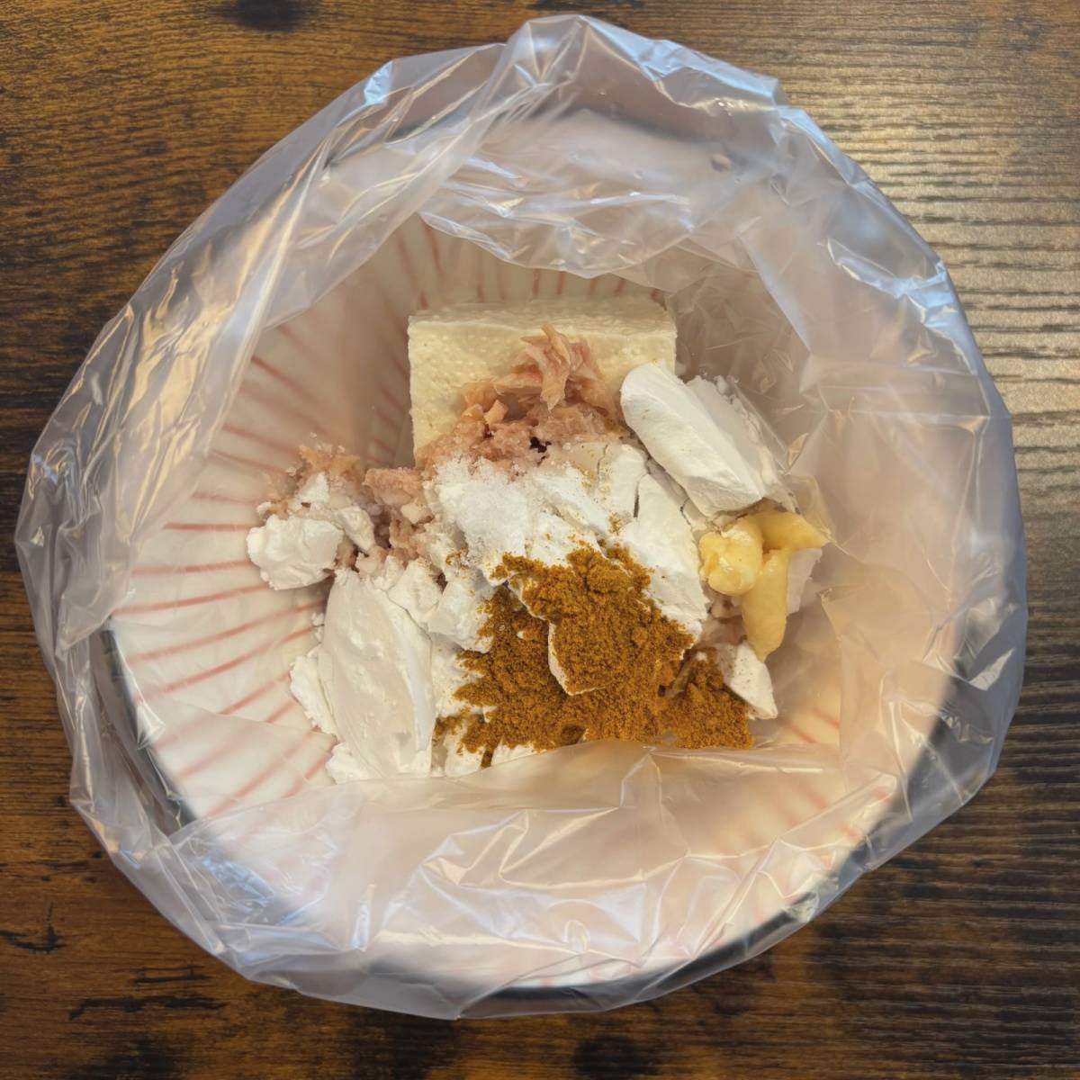 いなば公式の「カレー風味♪揚げないツナ豆腐ナゲット」のレシピ