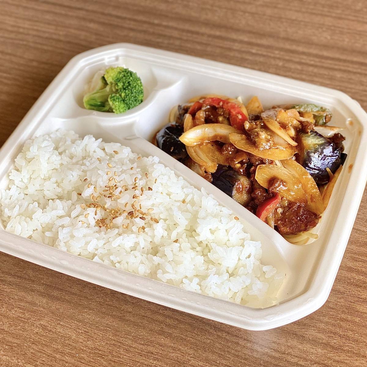 ほっかほっか亭の「なす味噌炒め弁当」
