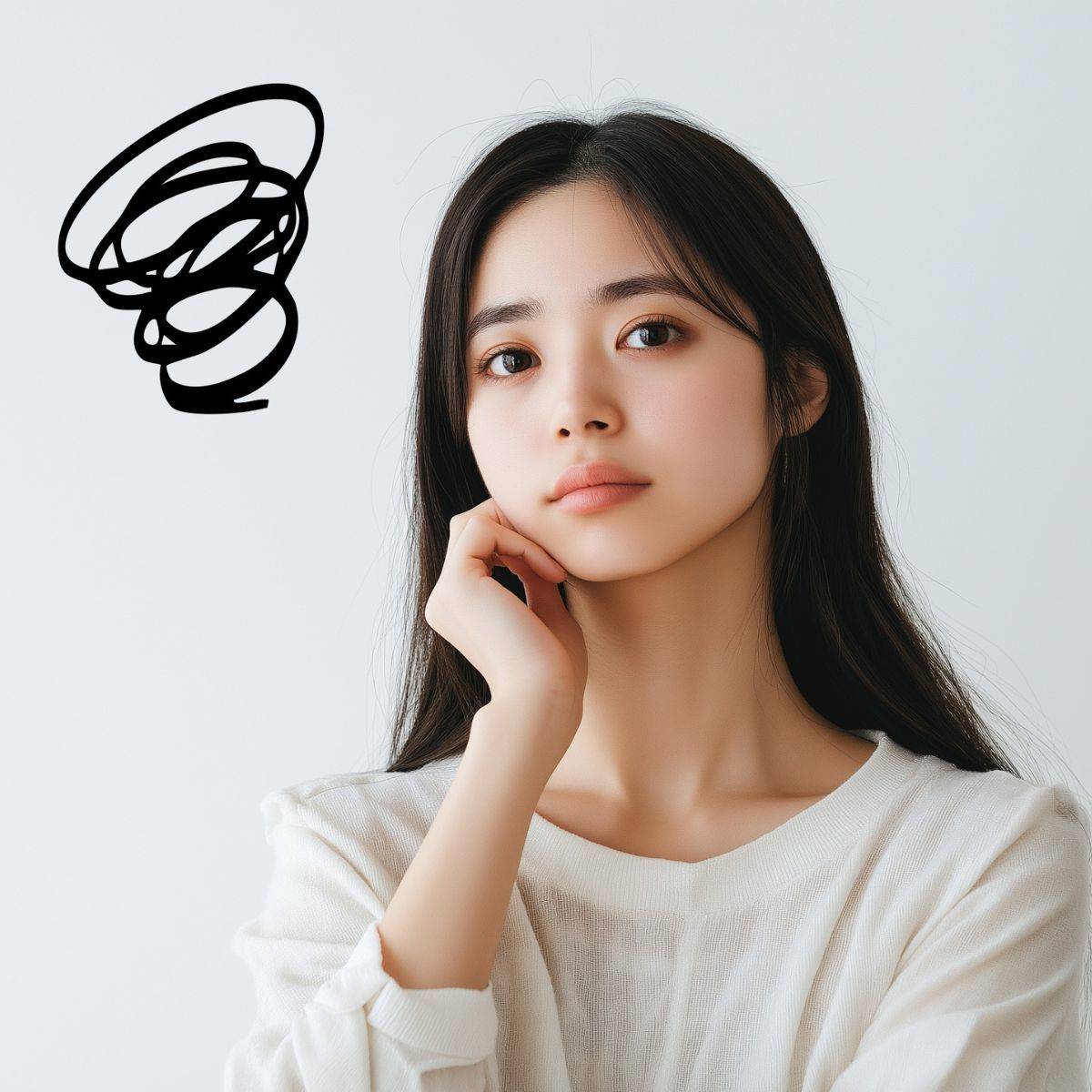 悩んでいる女性