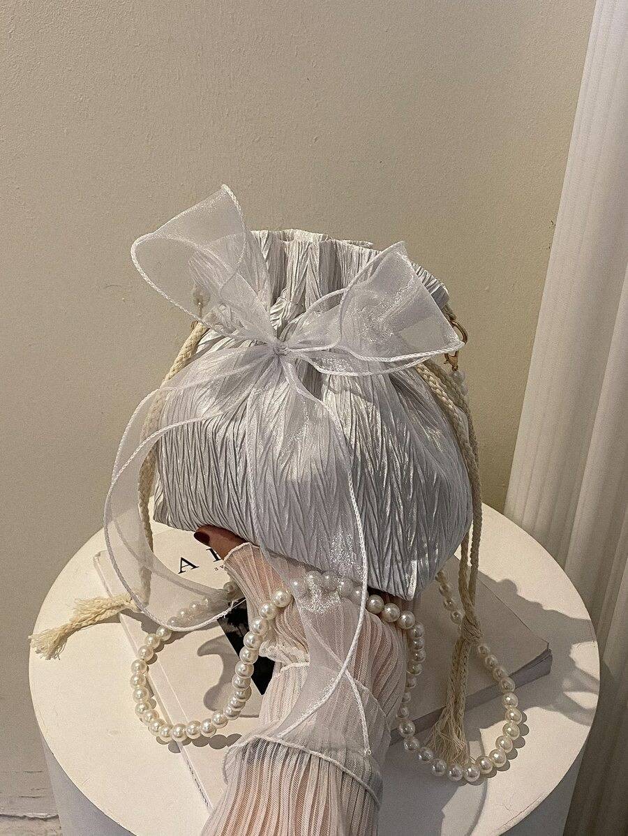 SHEIN ミニリボンハンドバッグ