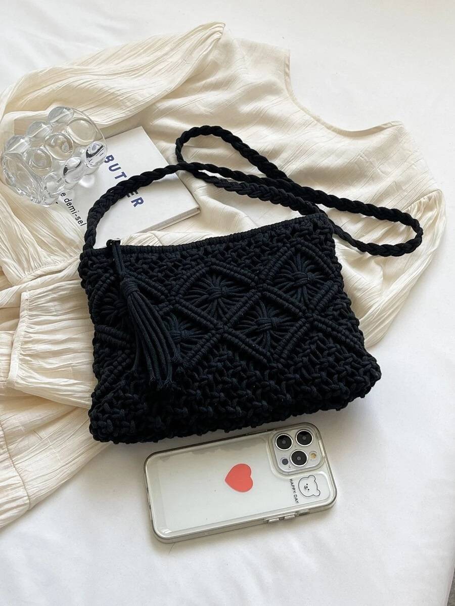 SHEIN レトロショルダーバッグ