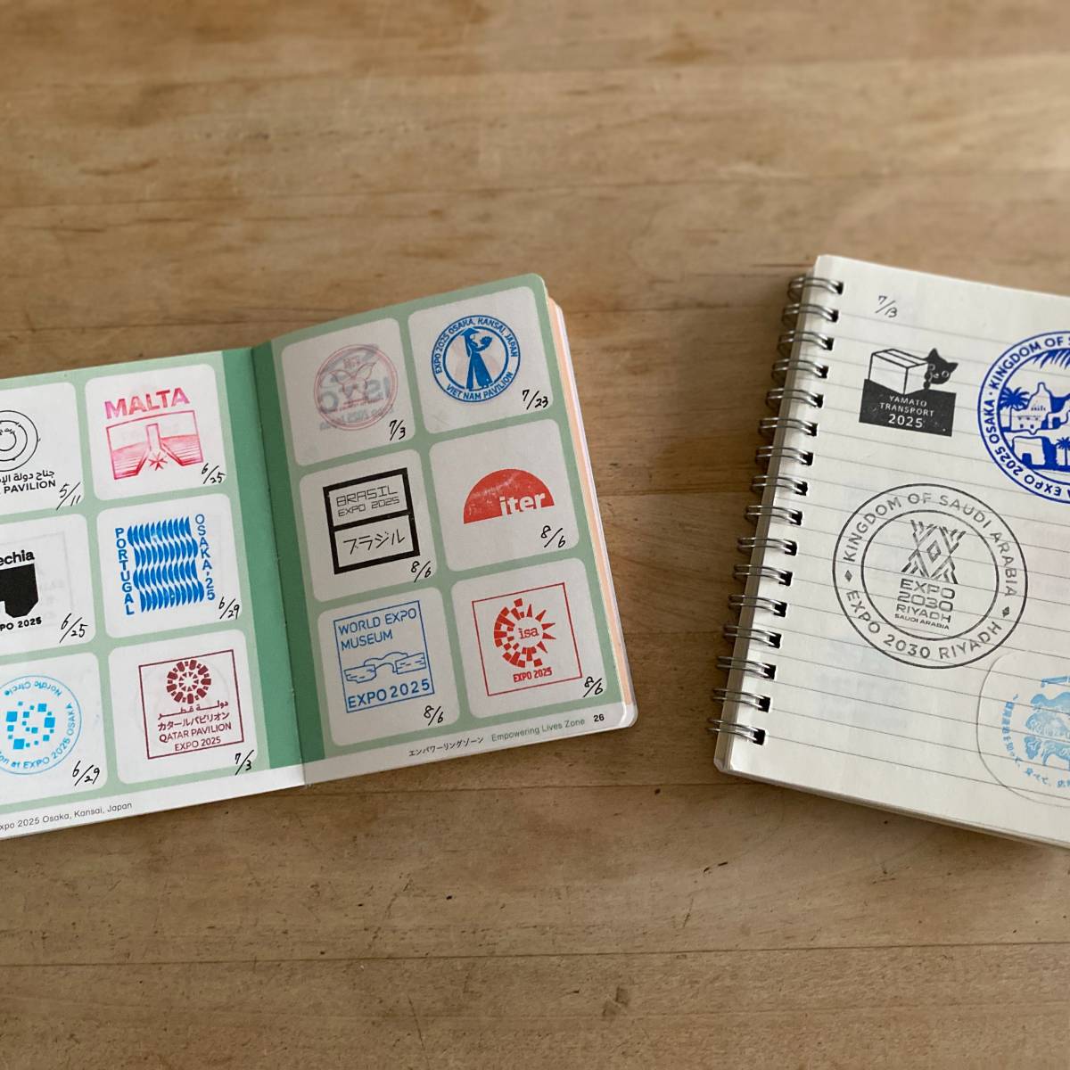 大阪万博のスタンプ帳