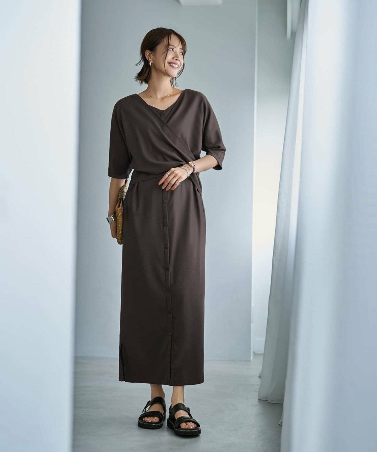 STYLE DELI カシュクールみたいに結ぶワンピース
