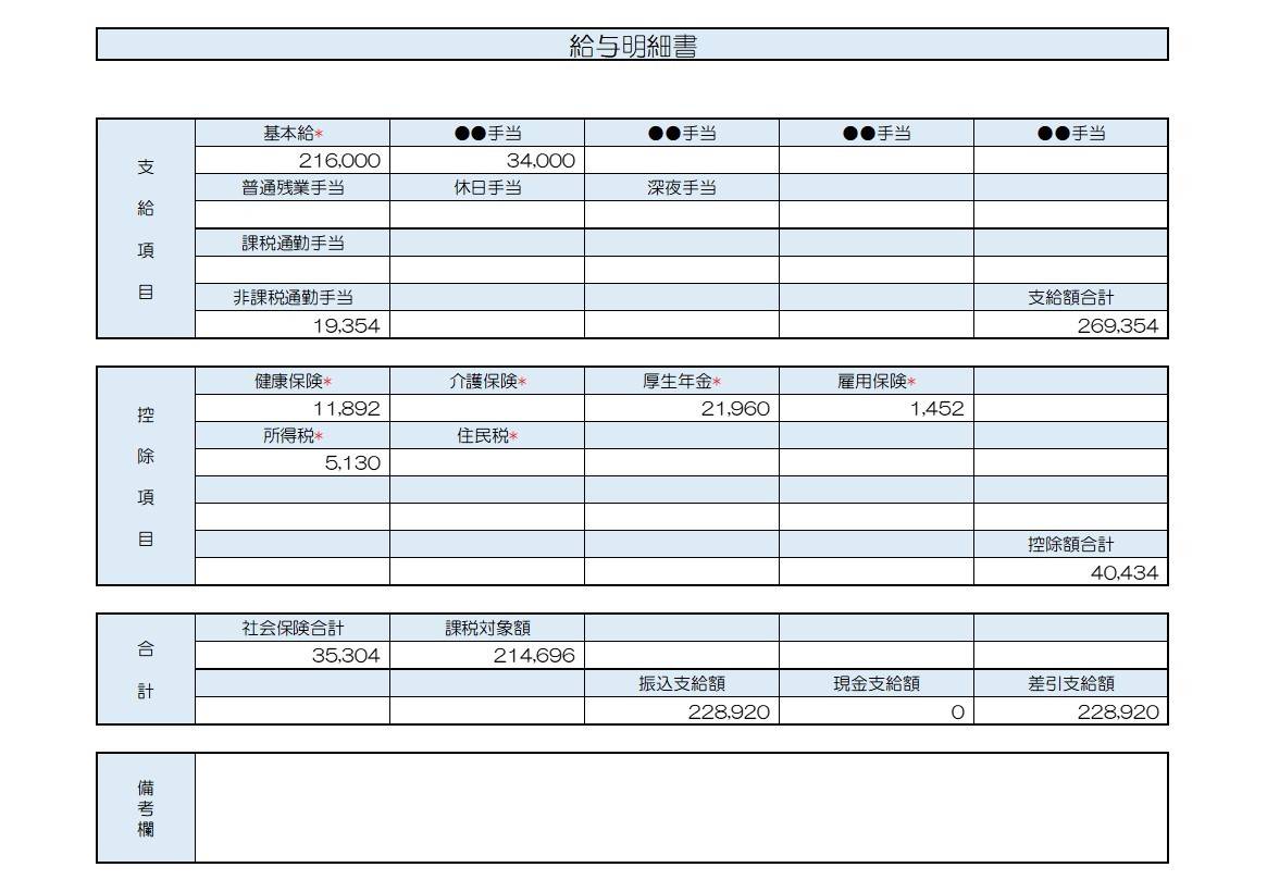 給与明細