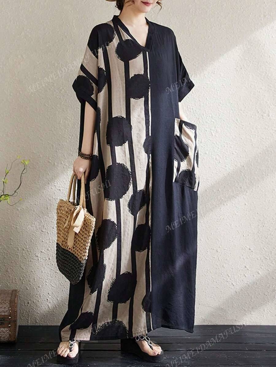 SHEIN ボヘミアンカジュアルドレス