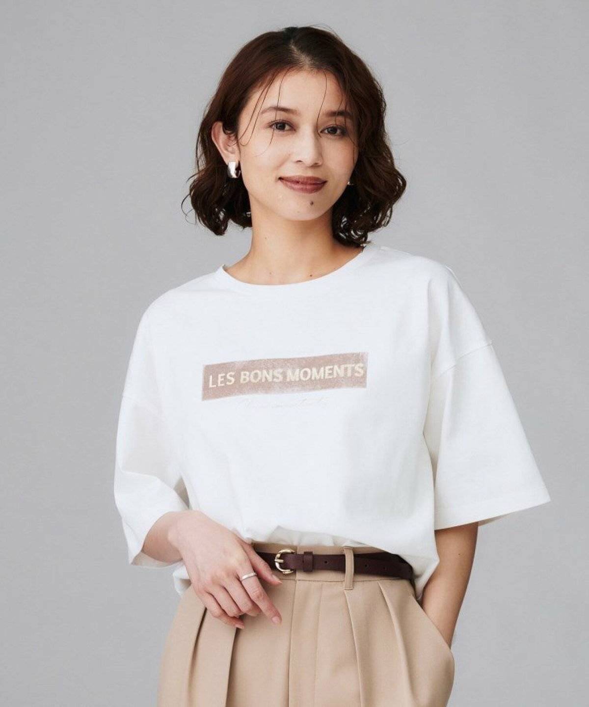 UNTITLED ベロアロゴTシャツ