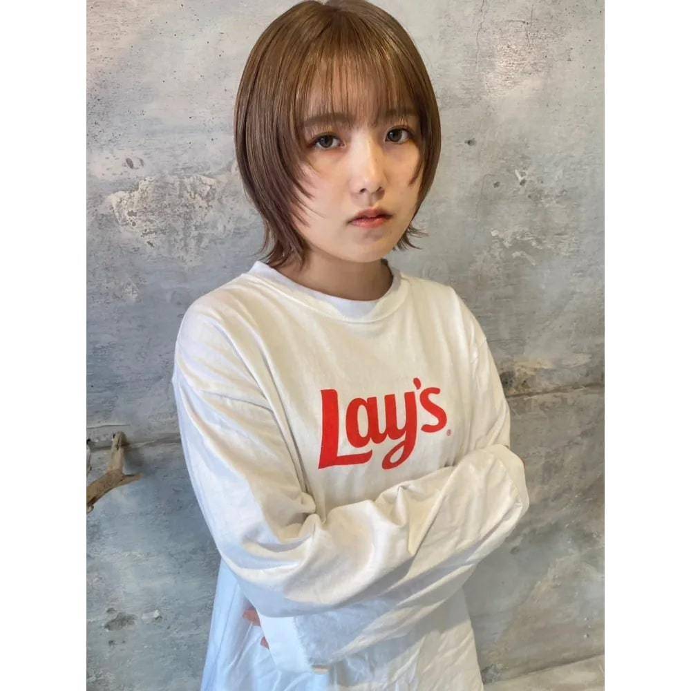 エッジの効いたショートウルフ