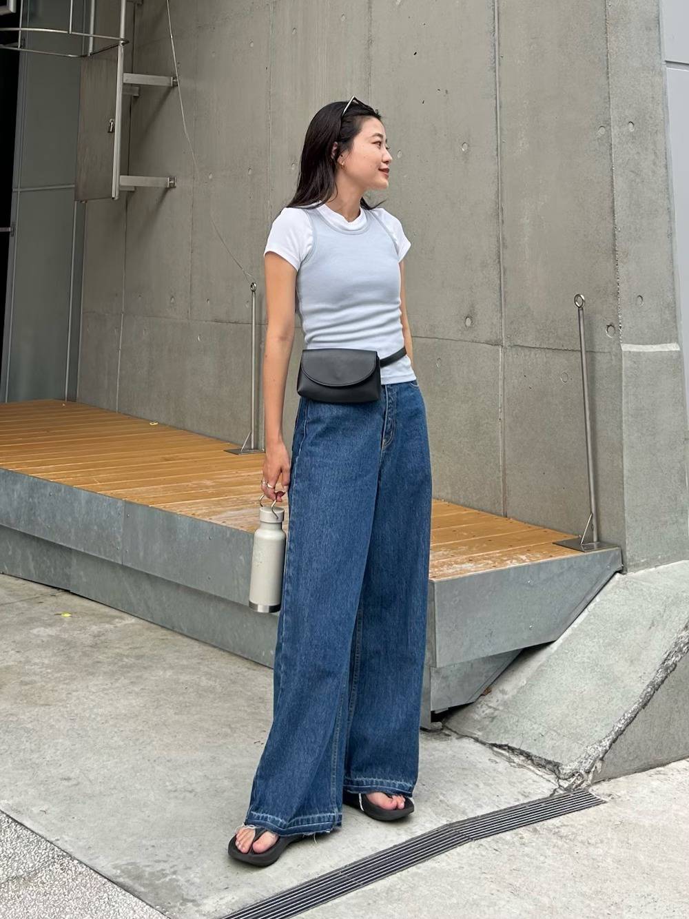 トップスの重ね着が◎