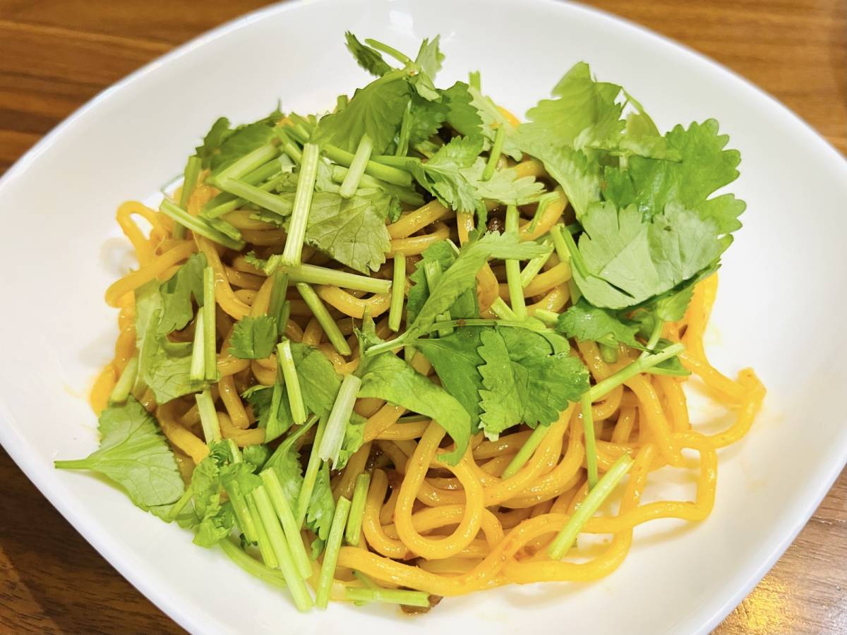 パクチーと麻辣味が絶妙にマッチ♡
