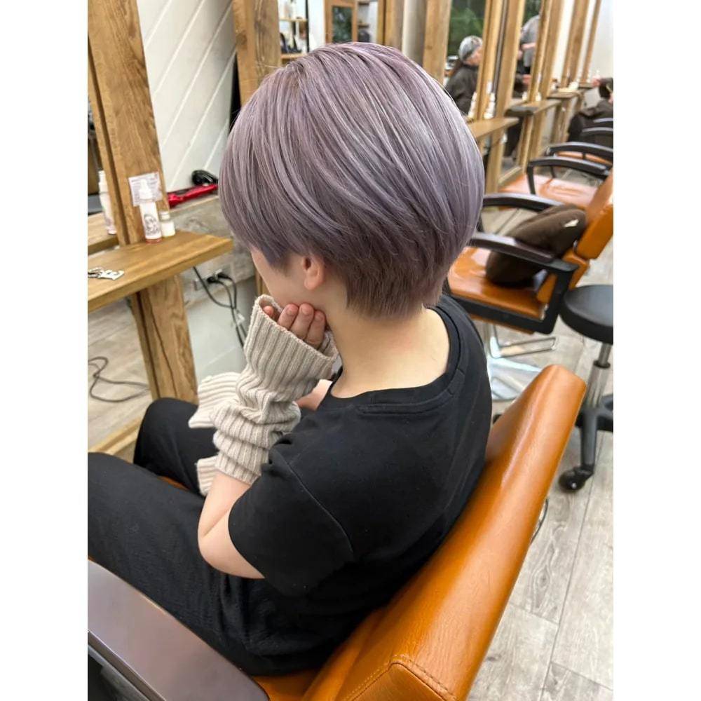 透明感パープルシルバー
