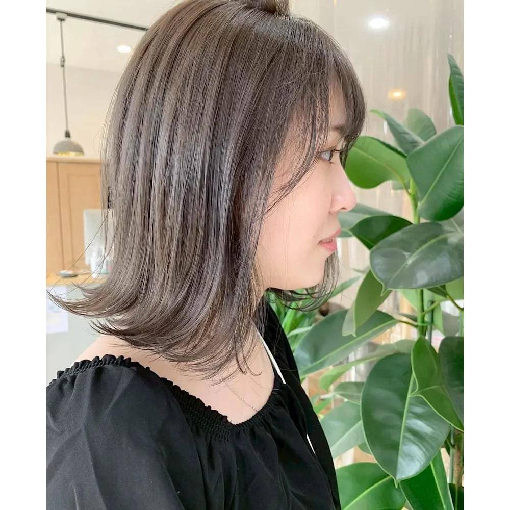 透明感グレージュ×バレイヤージュ