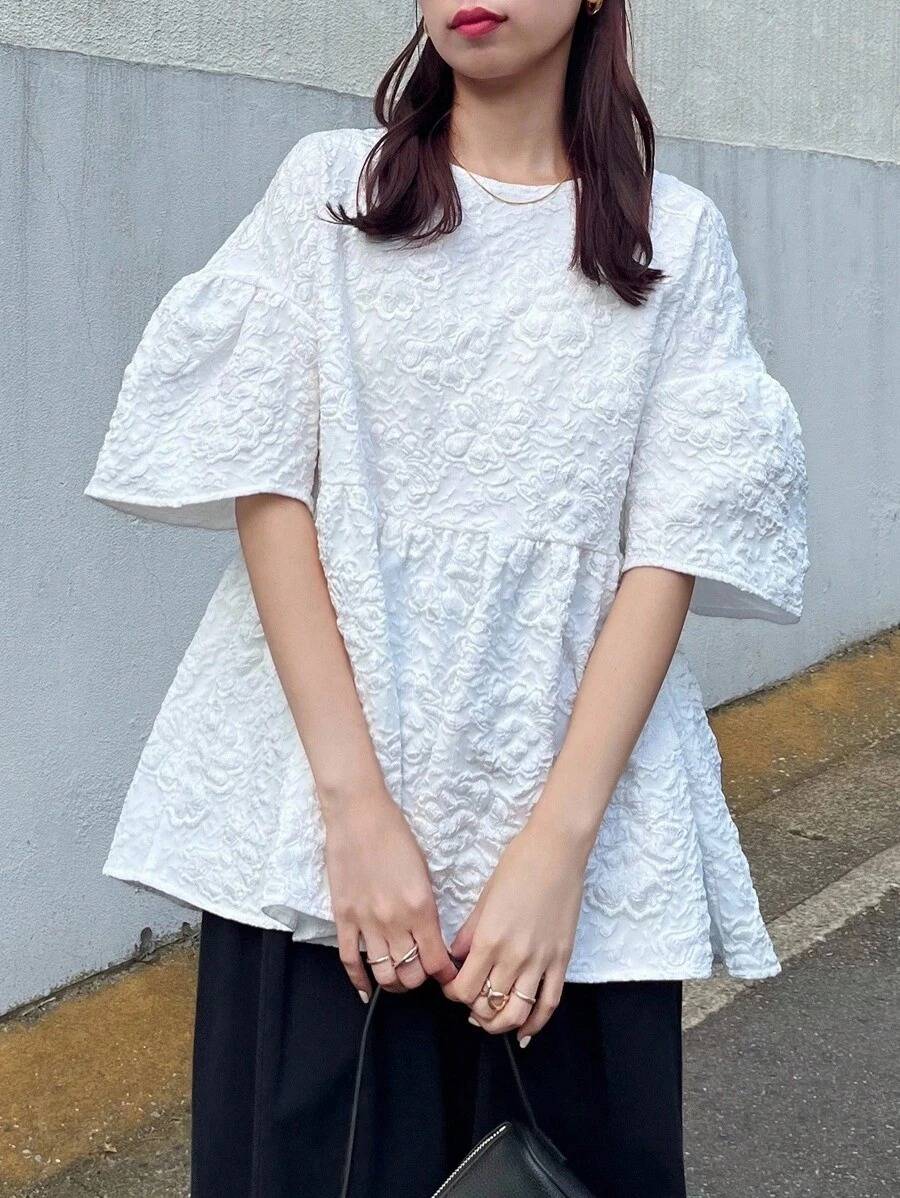 SHEIN若く見える夏ブラウス