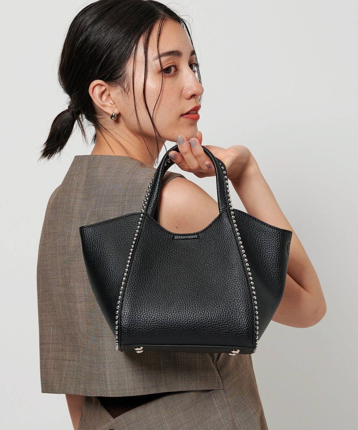 BEAUTY&YOUTH ボールチェーンミニトートバッグ