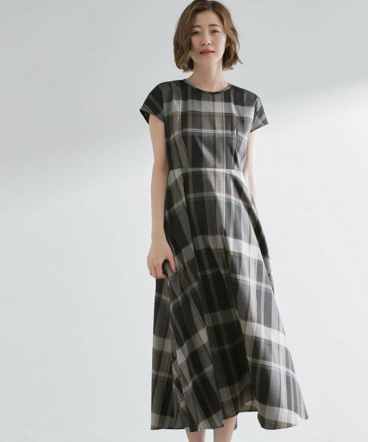 今季新作 ロペピクニック ウエストタックチェックアソートワンピース