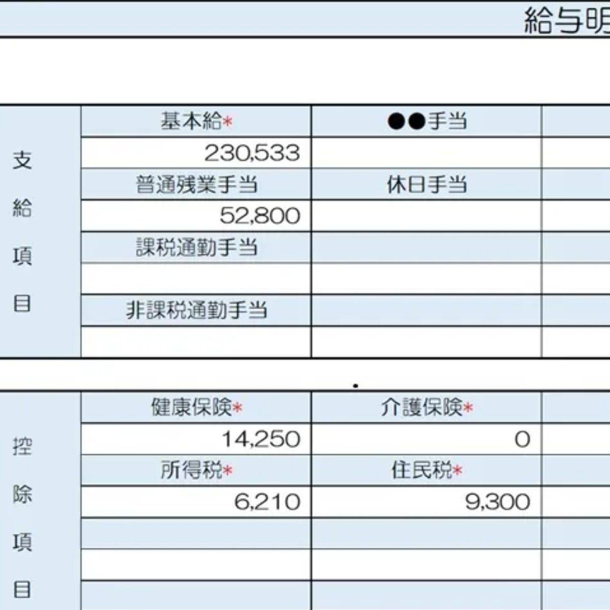 29歳、Webデザイナーの給与明細
