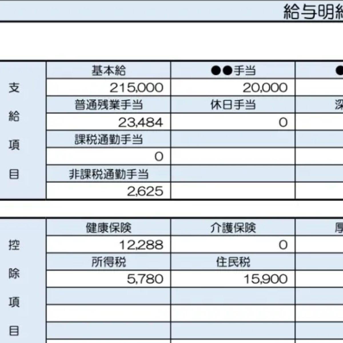 30歳、児童指導員の給与明細