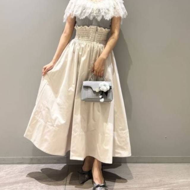 SNIDEL フロントジップフレアスカート