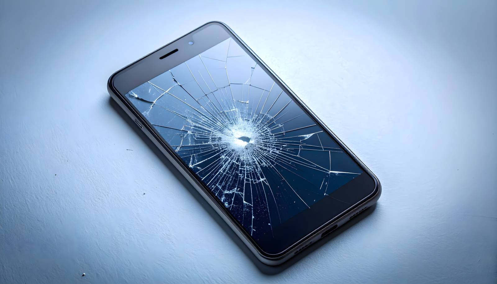 壊れたスマートフォン