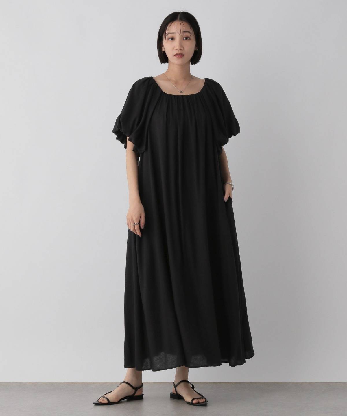 ぽっちゃり見えしない夏ワンピース