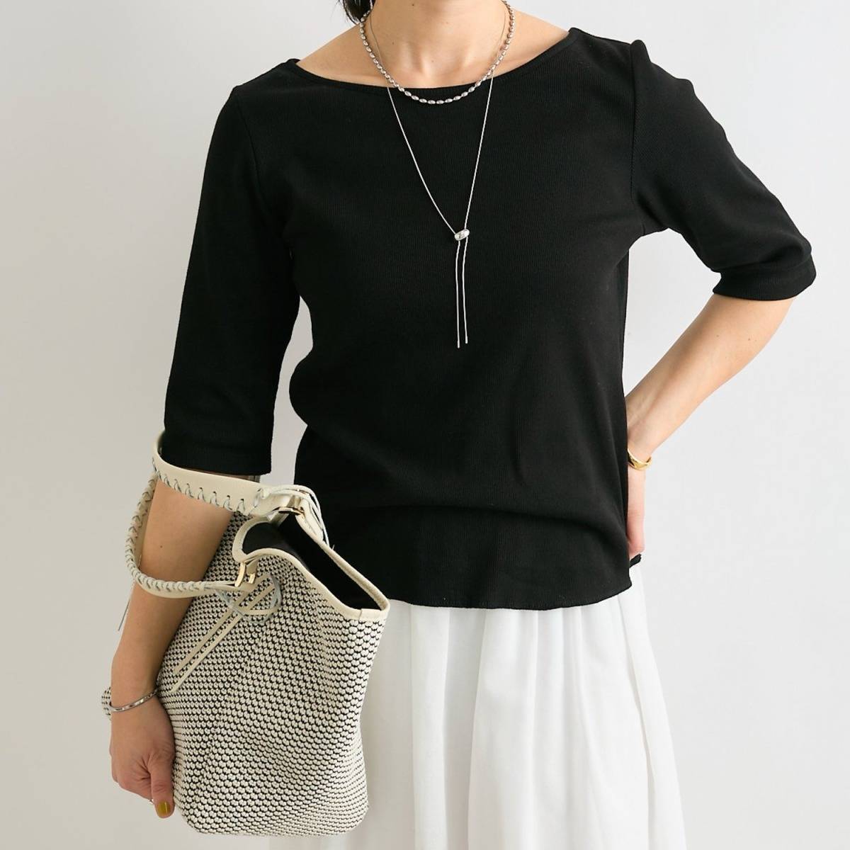 RIVE DROITE 2wayテレコTシャツ