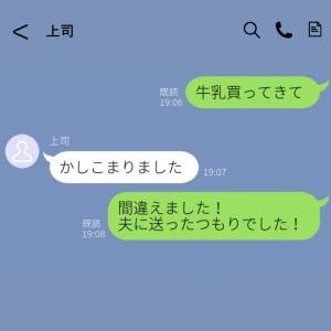  上司に誤爆LINE　カバー 