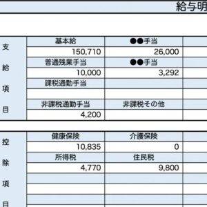  25歳、福祉職の給与明細 