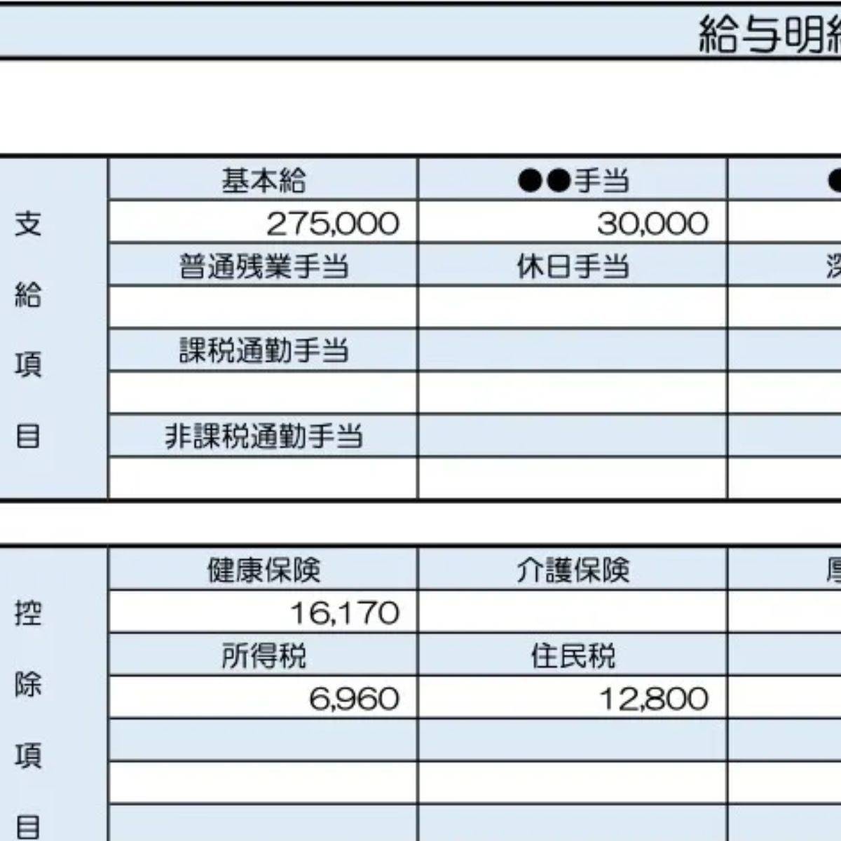 38歳、クレーンオペレーターの給与明細