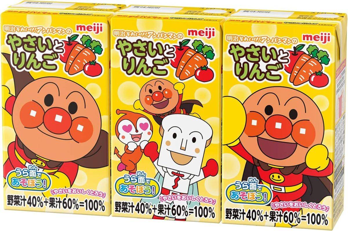 明治 アンパンマン 野菜とリンゴ