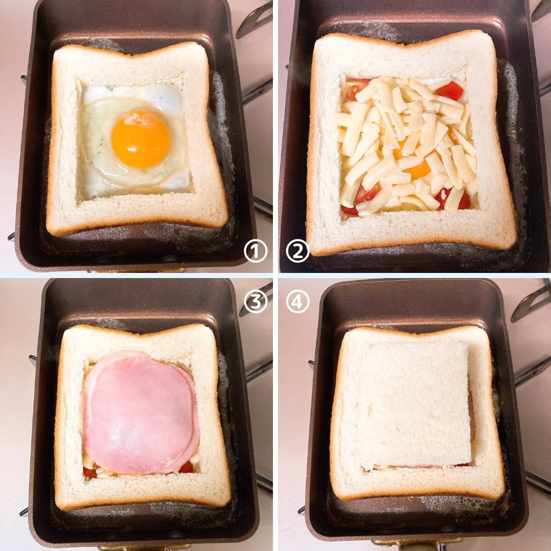 パスコ公式の「くりぬき食パントースト」のレシピ