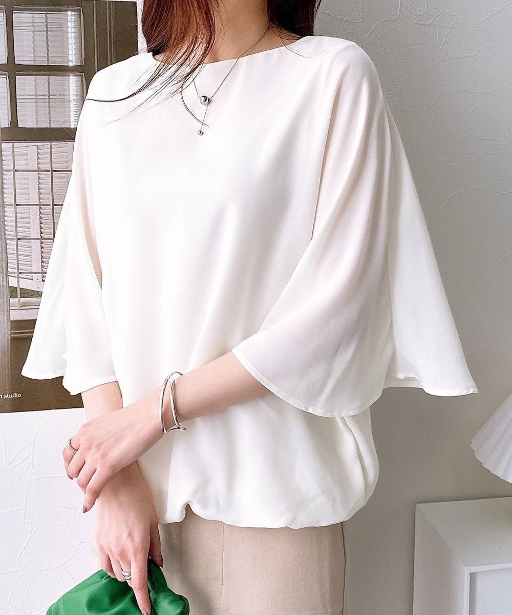 痩せて見える夏ブラウス