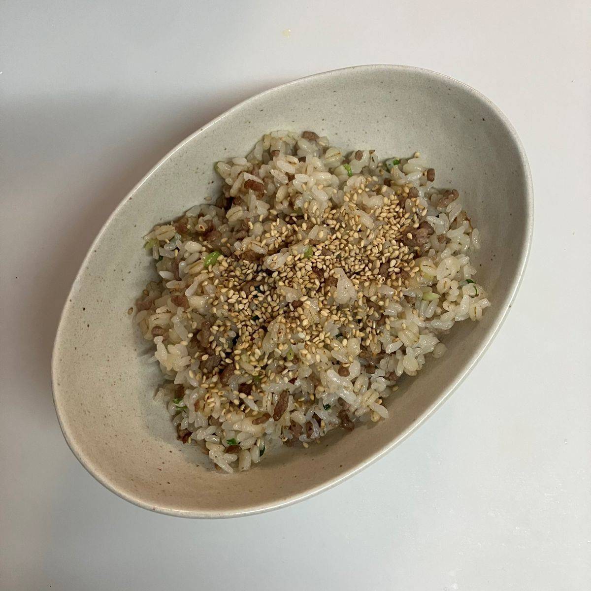 JAグループ公式の「簡単☆旨味引き立つ☆豚挽き肉と小松菜のチャーハン」のレシピ