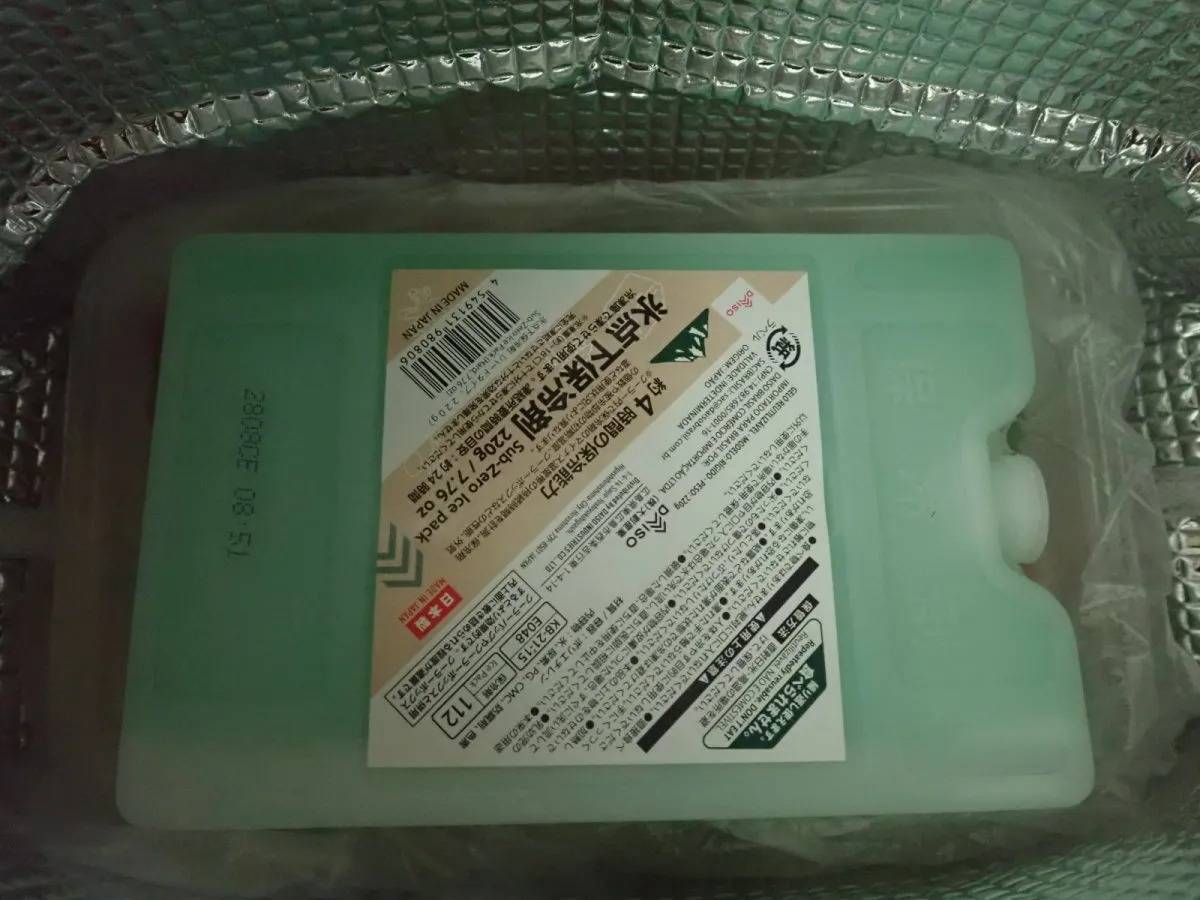 DAISO(ダイソー)：氷点下保冷剤(ハードタイプ、220g)