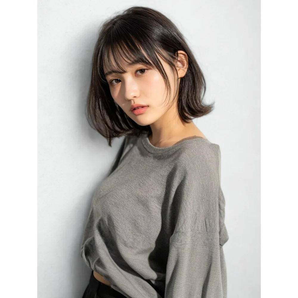 ナチュラルなダークアッシュ