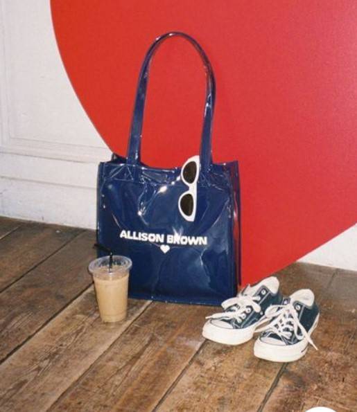 ALLISON BROWN Beloved Patent Leather Tote Bag