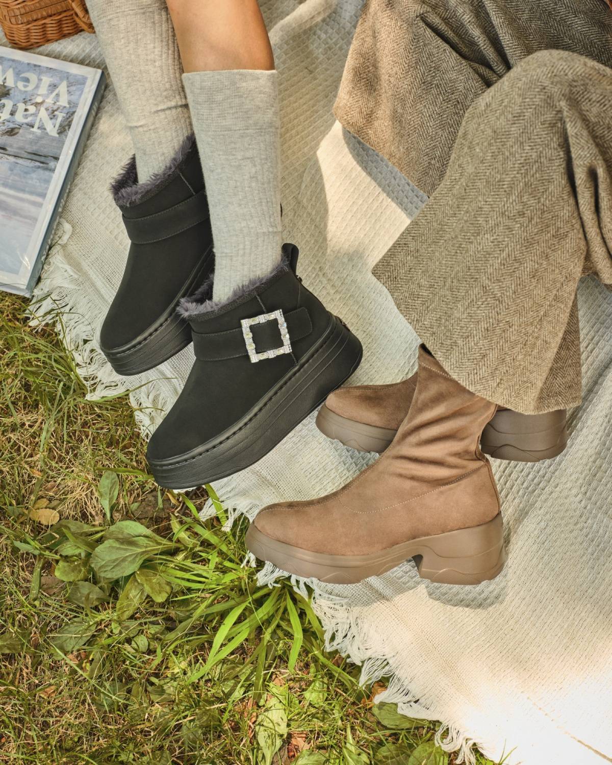 INNER FUR SHORT BOOTS