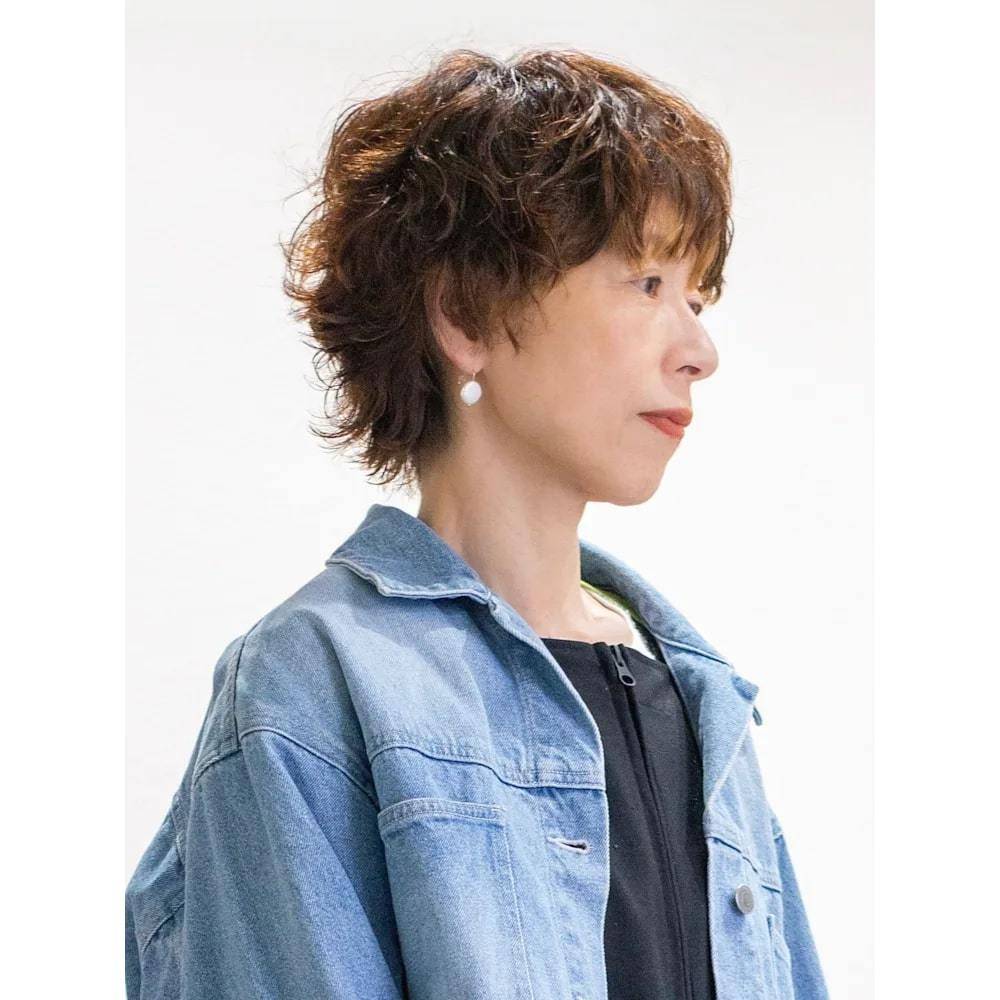 カールの強いパーマショート