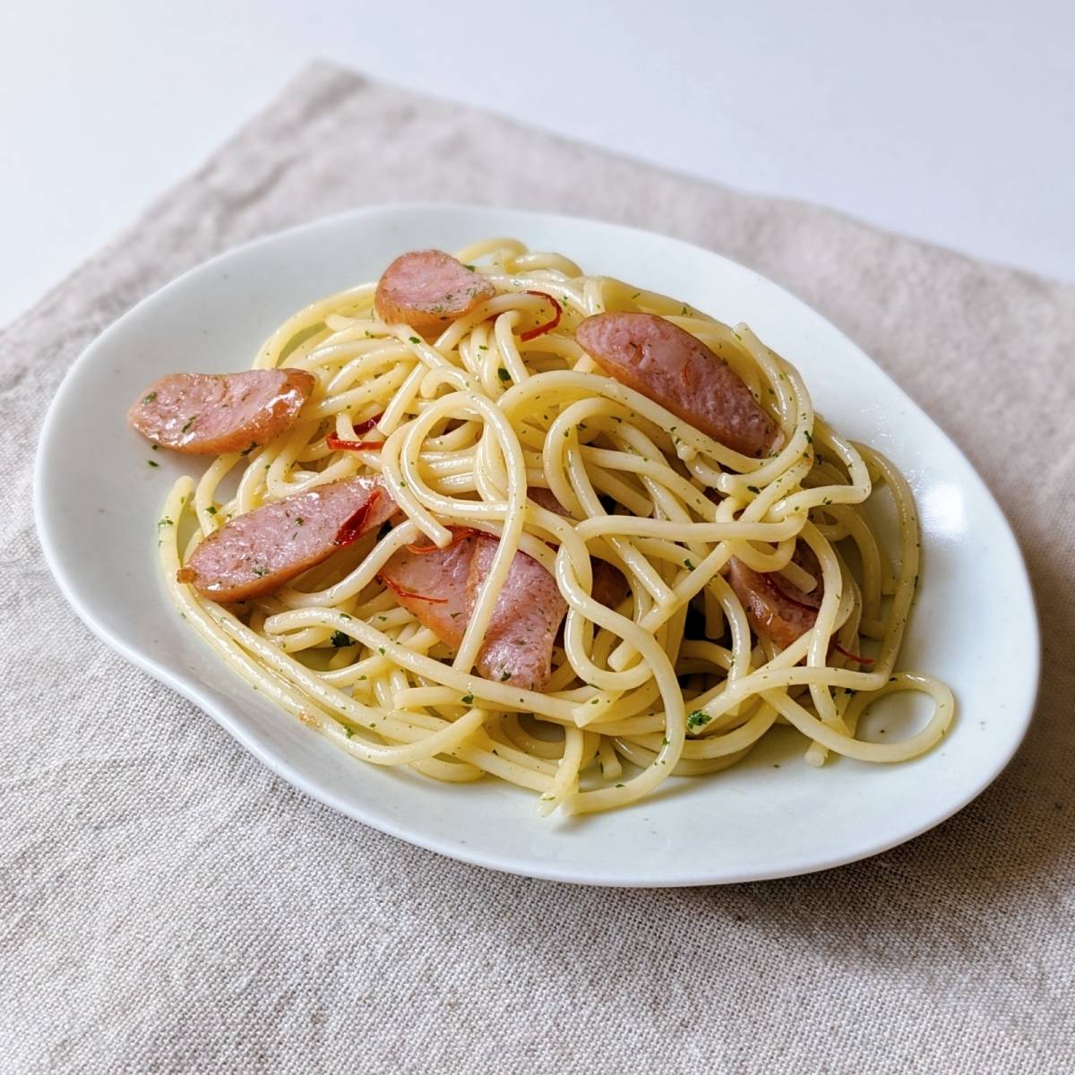 マ・マー公式の「スパゲティ ペペロンチーニ」のレシピ