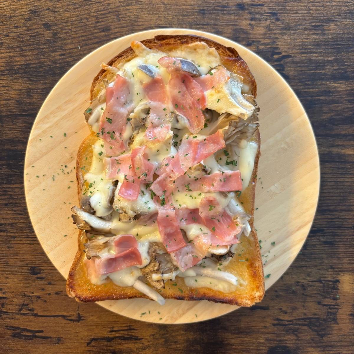 パスコ公式の「味噌きのこチーズトースト」のレシピ