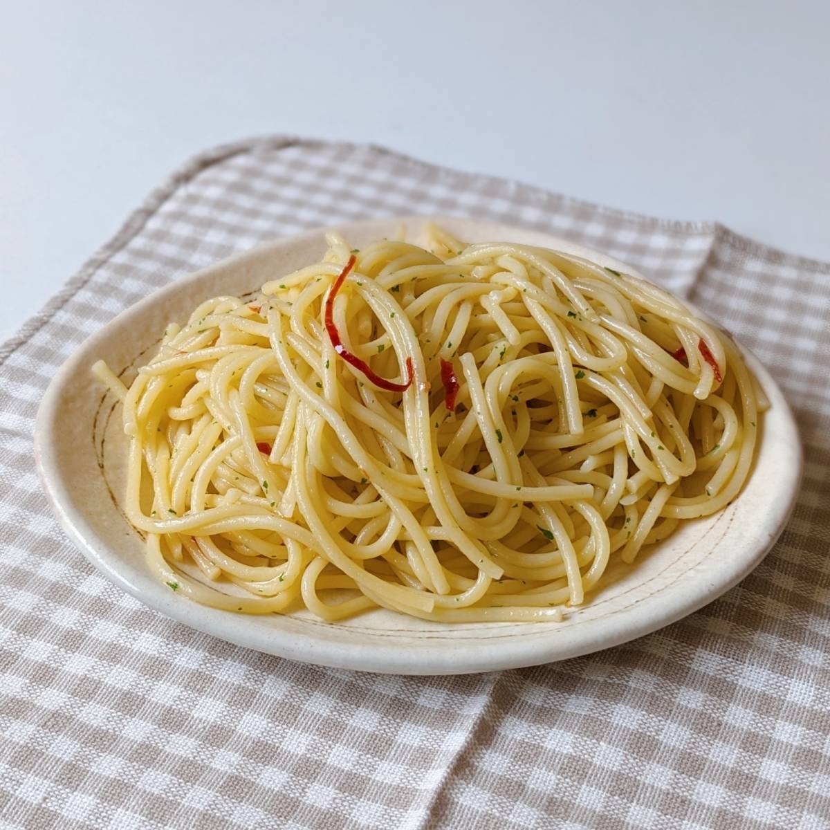 マ・マー公式の「スパゲティ・アーリオ・オーリオ・ペペロンチーノ」のレシピ