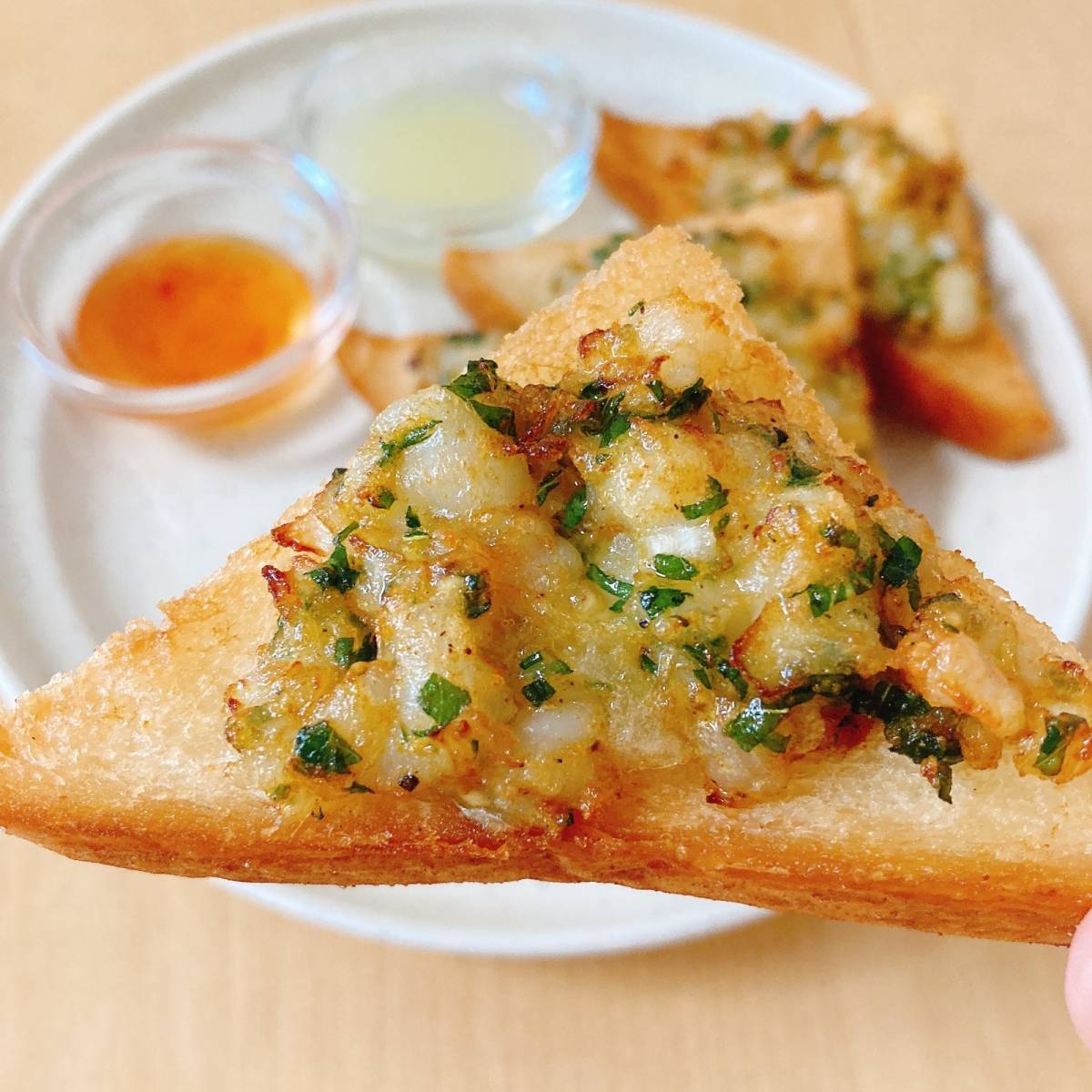 パスコ公式の「カレー風味えびパン」のレシピ