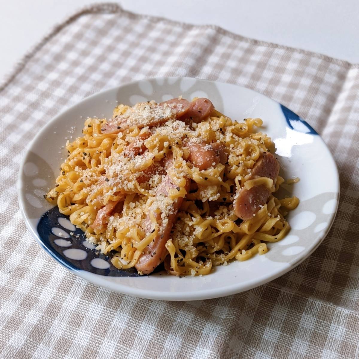 チキンラーメン公式の「カルボナーラ風」のレシピ