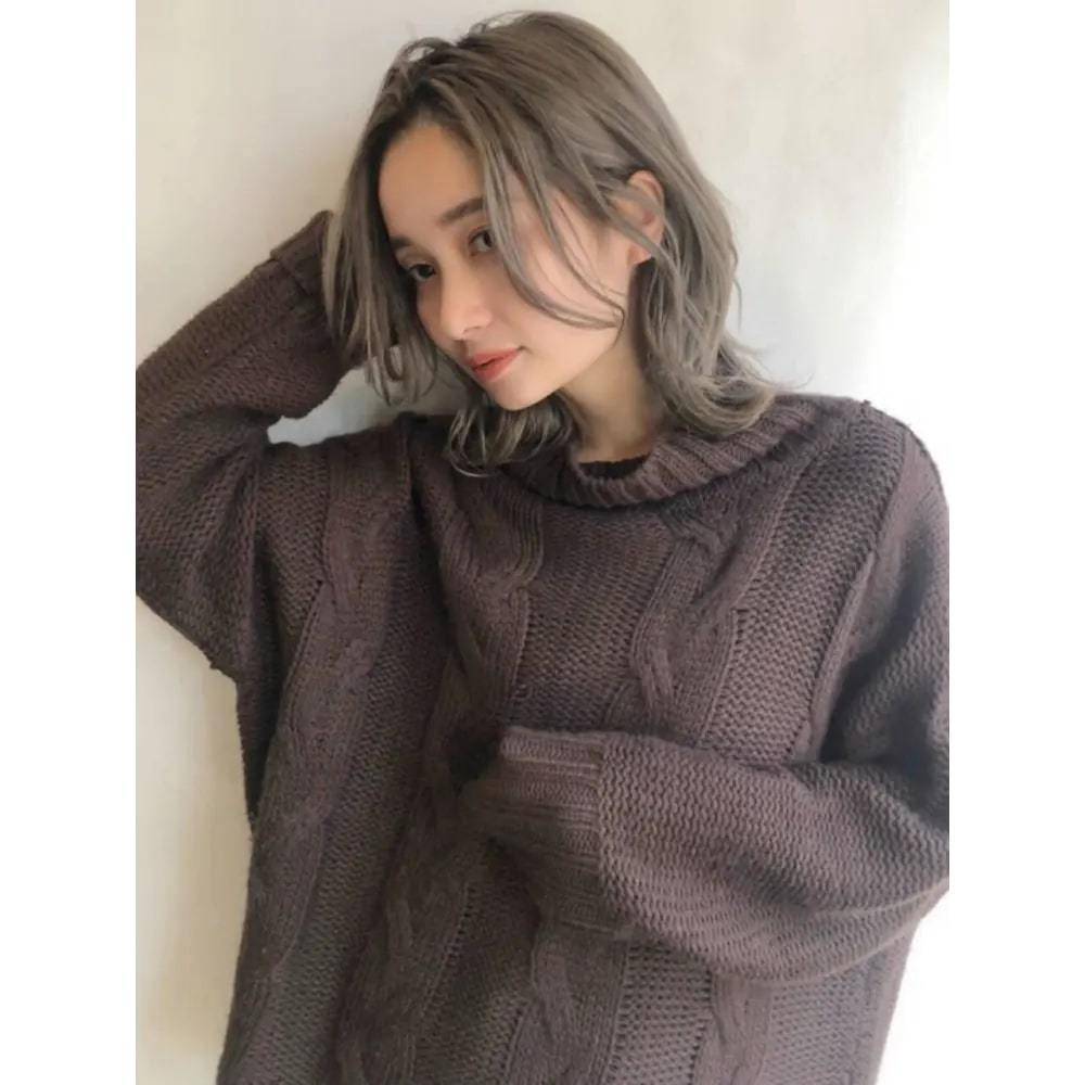 透け感シルバーベージュ