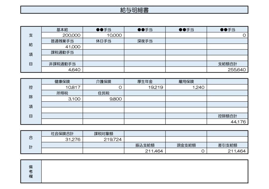 30歳、販売企画の給与明細