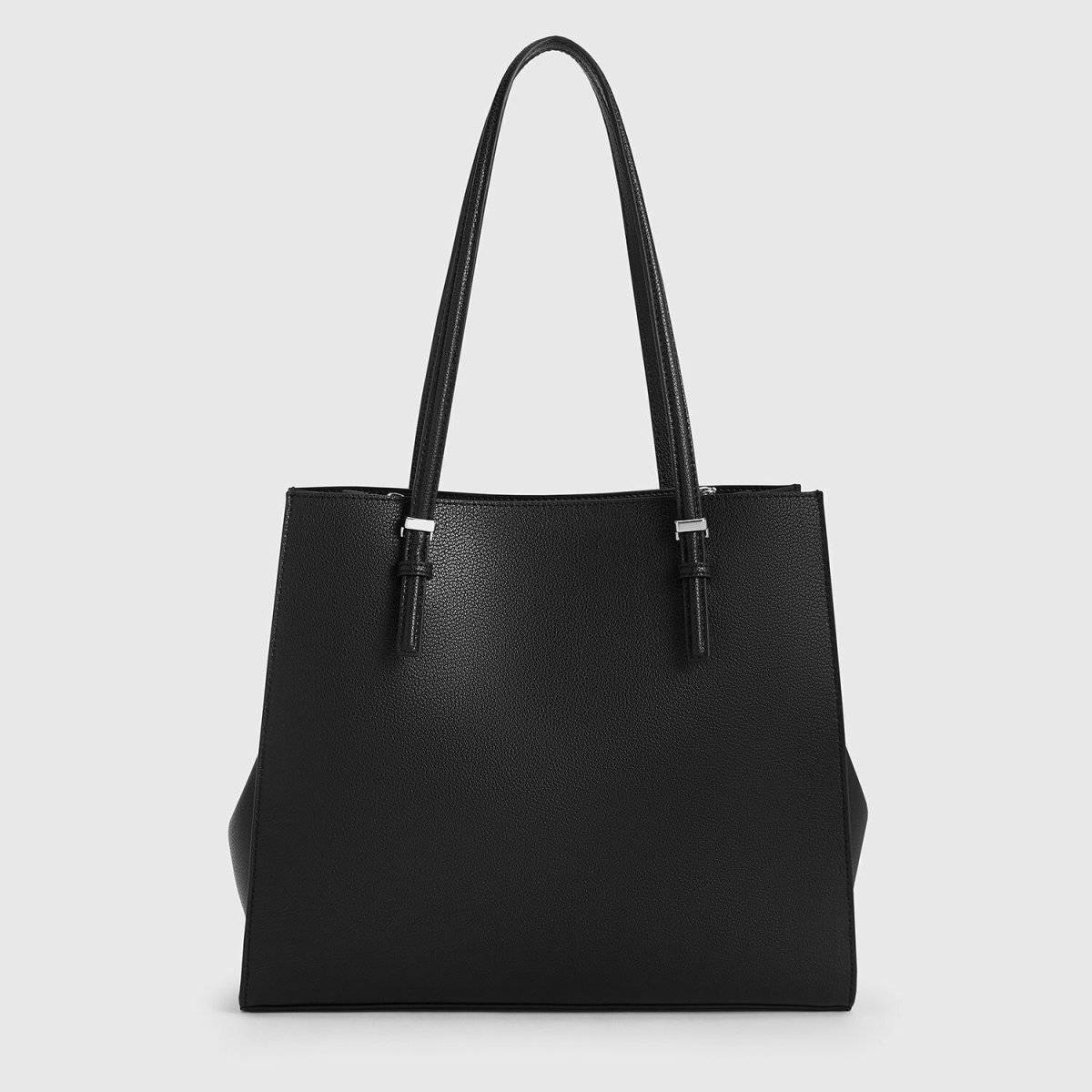 CHARLES&KEITH クラシックダブルハンドル トートバッグ