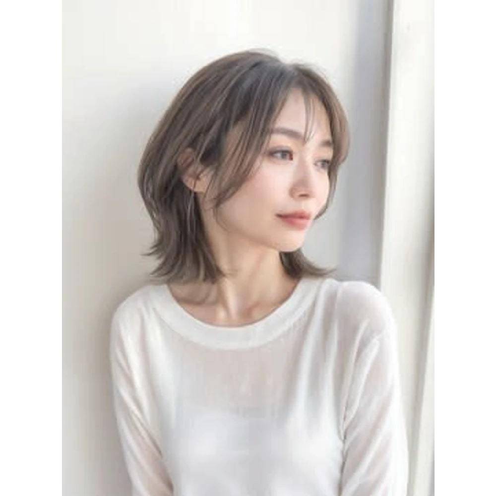 透明感シアーグレージュ