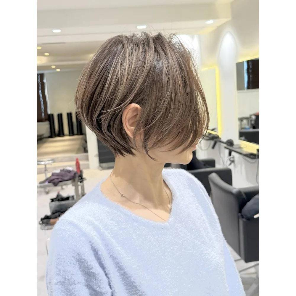 白髪ぼかしハイライト